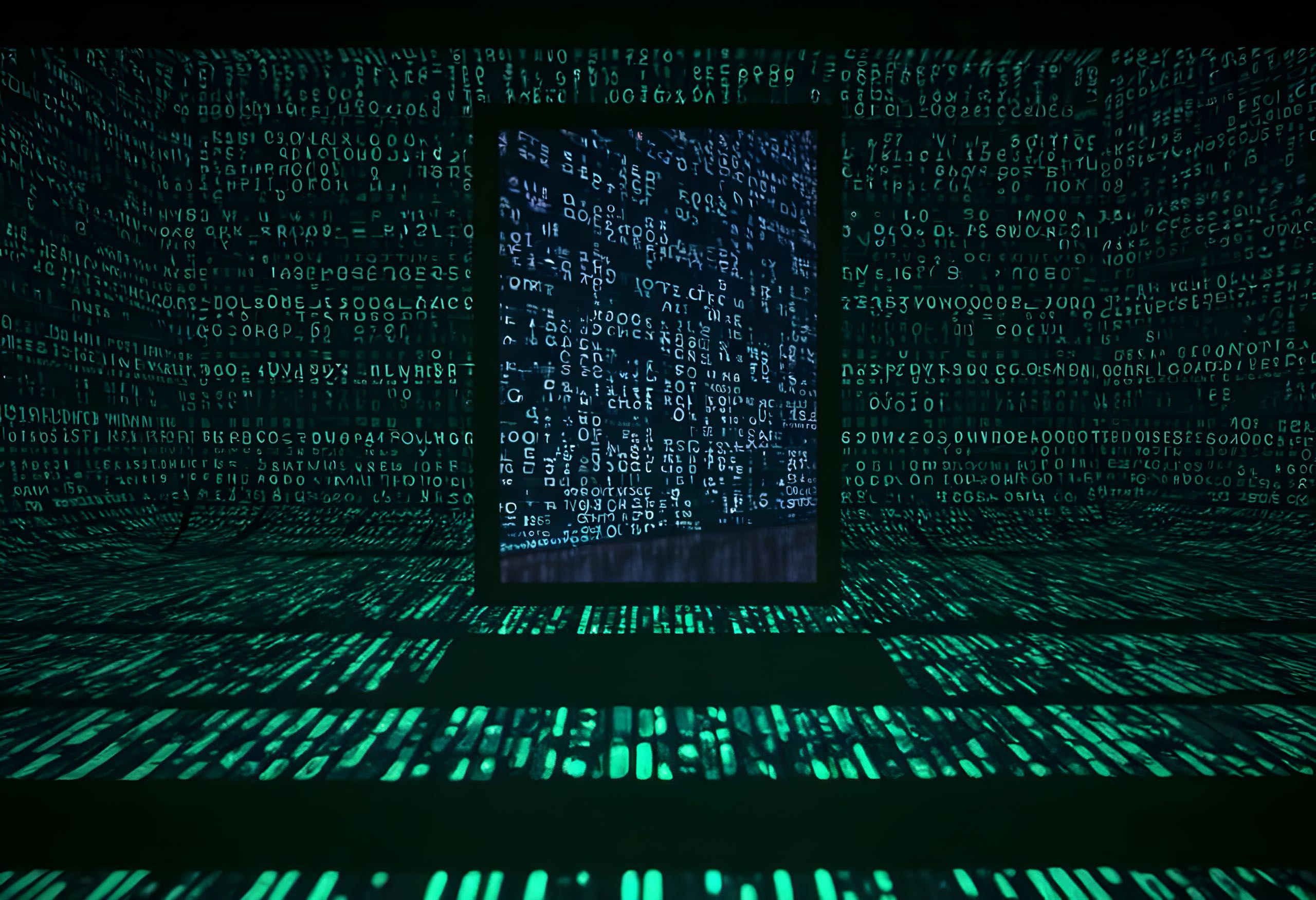 Binary Code Digital Room | AI Video